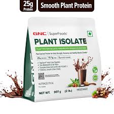 GNC AMP Plant Isolate Protein | 2 lbs | 26 Servings| Vegan Protein | Lactose Free and Soy Free |DigeZyme For Easy Digestion | Active Lifestyle | Healthy Muscles| Chocolate Hazelnut 2lbs